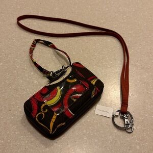 NWT Vera Bradley Lanyard in Toasted Terracotta & Preowned Zip Around ID Wristlet